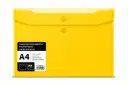 SOBRE PORTADOCUMENTOS POLIPROPILENO CON VELCRO A4 AMARILLO