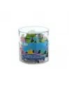 PINZAS DE PALA ABATIBLES 19MM COLORES SURTIDOS 48 UNIDADES