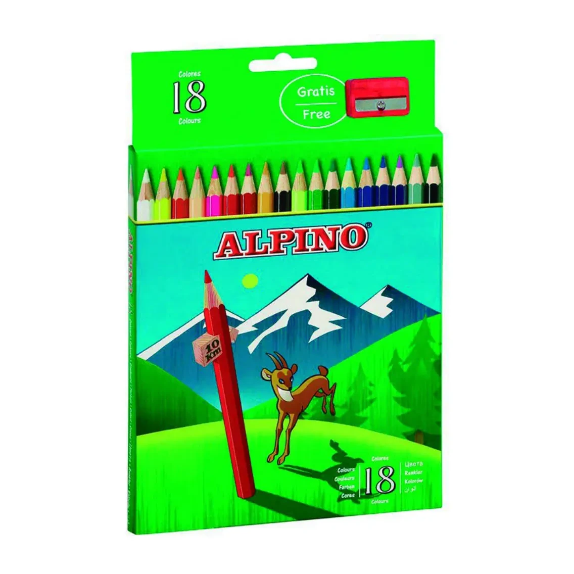 [630041] LÁPICES DE COLORES ALPINO ESTUCHE 18 COLORES