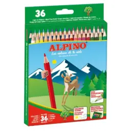 LÁPICES DE COLORES ALPINO ESTUCHE 36 COLORES