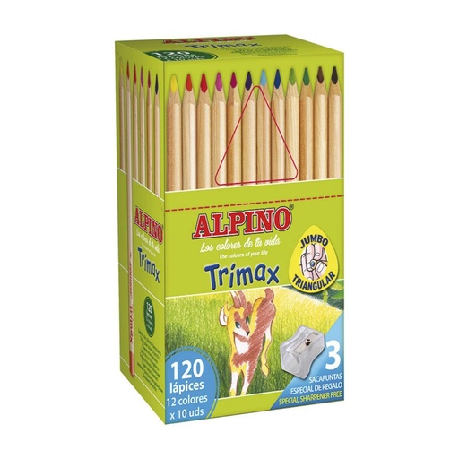 [649446] LÁPICES DE COLORES ALPINO TRIMAX CLASSPACK 120 COLORES