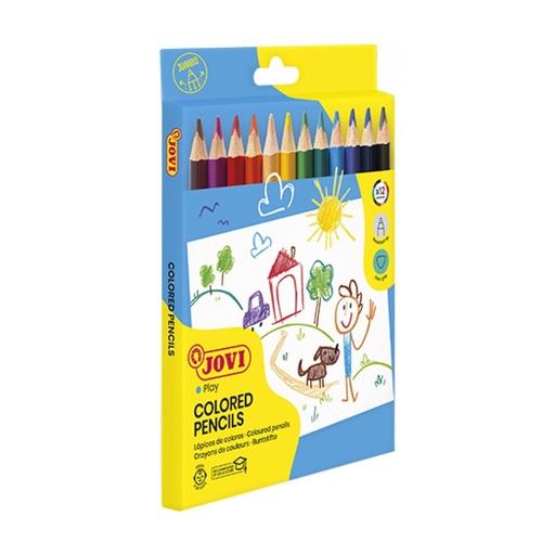 [649383] LÁPICES DE COLORES JOVI MAXI JUMBO TRIANGULARES 12 COLORES