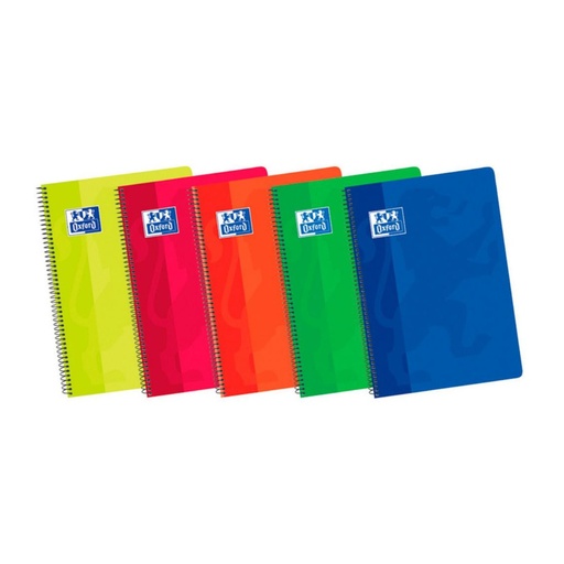 [029113] BLOC OXFORD FOLIO ESPIRAL CUADRÍCULA 4MM 80 HOJAS TAPA BÁSICA