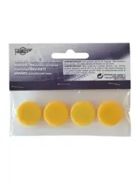 IMANES MULTIUSO REDONDOS 20MM AMARILLO BLÍSTER 4 UD