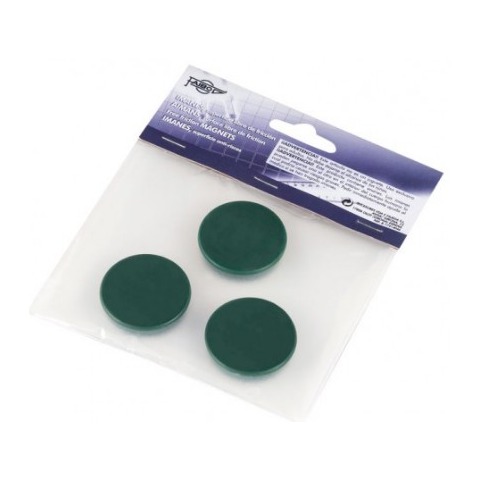 [700237] IMANES MULTIUSO REDONDOS 30MM AZUL FAIBO BLÍSTER 3 UD