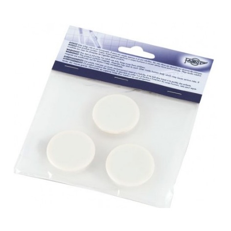 [700238] IMANES MULTIUSO REDONDOS 30MM BLANCO FAIBO BLÍSTER 3 UD
