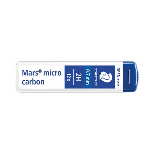 [119705] MINAS MARS MICRO GRAFITO 0,7MM 2H TUBO 12 UDS STAEDTLER