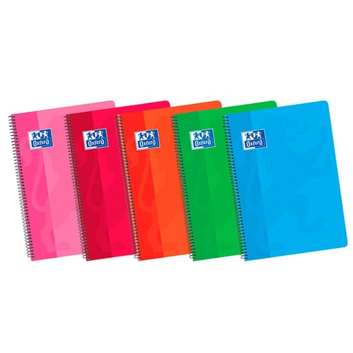 [028588] BLOC OXFORD FOLIO ESPIRAL LISO 80 HOJAS TAPA BÁSICA BLANDA 