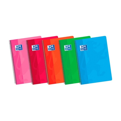 [028588] BLOC OXFORD FOLIO ESPIRAL LISO 80 HOJAS TAPA BÁSICA BLANDA 