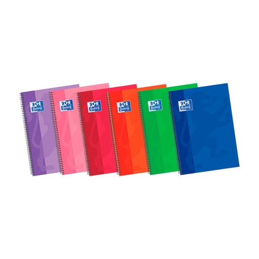 [028594] BLOC OXFORD FOLIO ESPIRAL RAYADO LISO 80 HOJAS 90 G/M² TAPA EXTRADURA