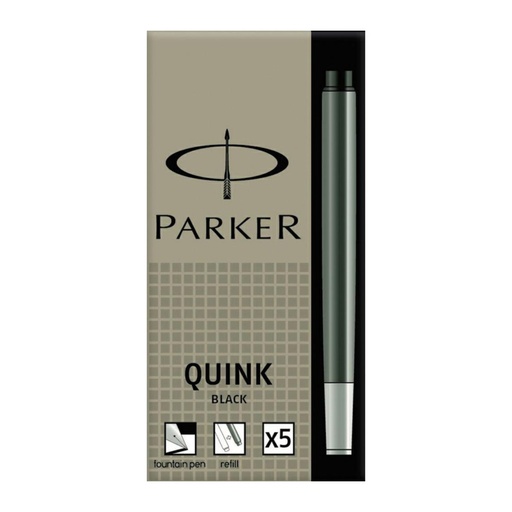 [080387] CARTUCHO PLUMA PARKER AZUL REAL PACK 5 UDS 