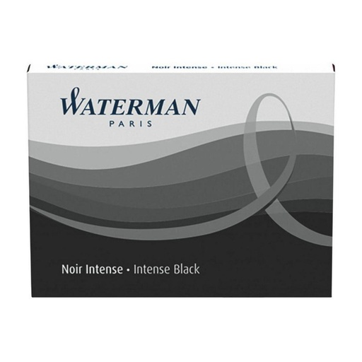 [080386] CARTUCHO PLUMA WATERMAN NEGRO PACK 8 UDS 