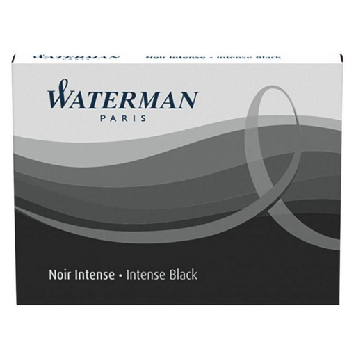 [080386] CARTUCHO PLUMA WATERMAN NEGRO PACK 8 UDS 