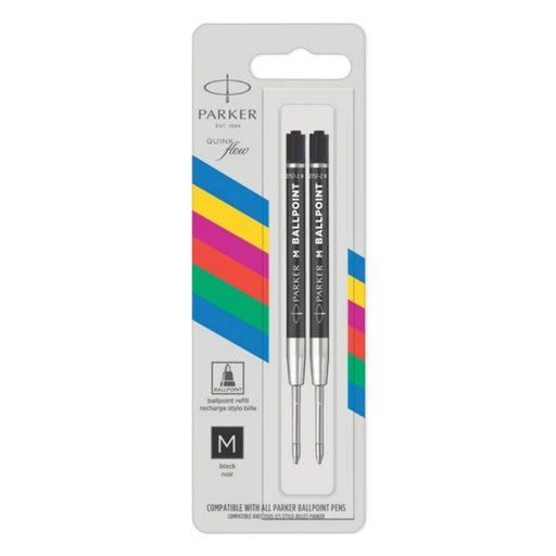 [118384] RECAMBIO BOLÍGRAFO ECO NEGRO MEDIO PACK 2 UNIDADES