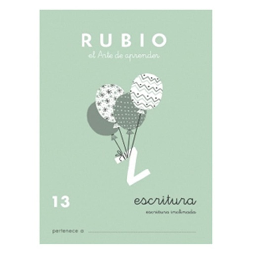 [630339] CUADERNO RUBIO 13 ESCRITURA 