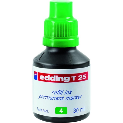 [119839] TINTA EDDING VERDE T-25 PARA ROTULADOR EDDING 25 ML