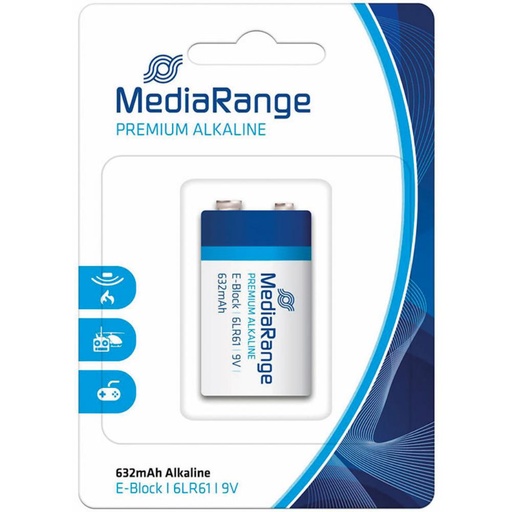 [220750] PILA MEDIARANGE 9V 6LR61 ALCALINA PREMIUM