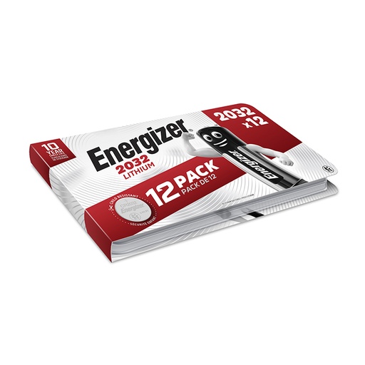 [221465] PILAS ENERGIZER CR2032 LITIO 3V PACK 12 UNIDADES