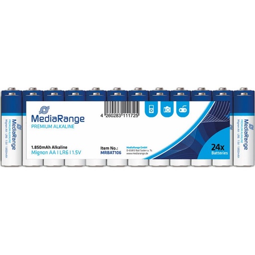 [220749] PILAS MEDIARANGE AA LR6 ALCALINAS 1.5V 24 UNIDADES