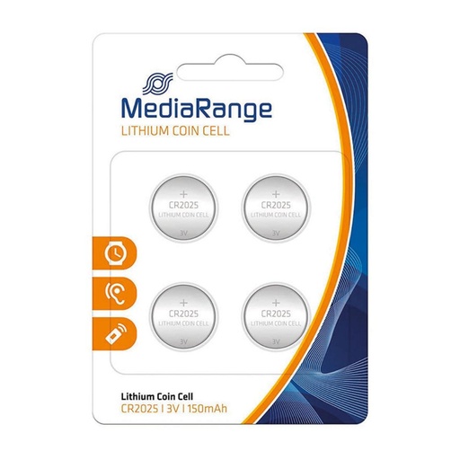 [220755] PILAS MEDIARANGE CR2025 LITIO 3V 4 UNIDADES