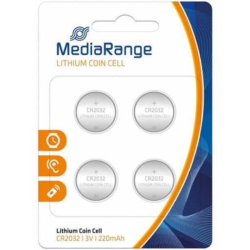 [220756] PILAS MEDIARANGE CR2032 LITIO 3V 4 UNIDADES