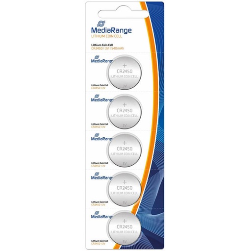 [220757] PILAS MEDIARANGE CR2450 LITIO 3V 5 UNIDADES