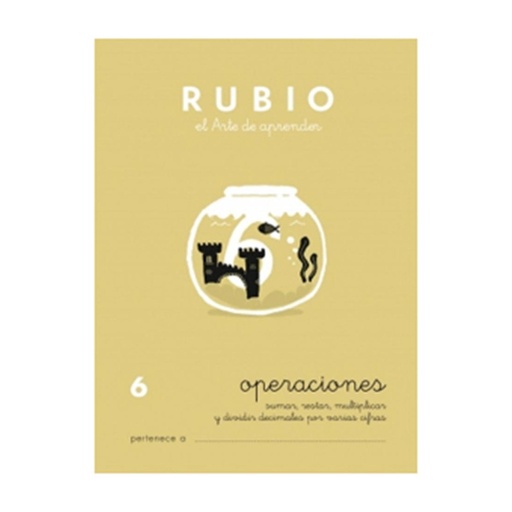 [630301] CUADERNO RUBIO 6 OPERACIONES