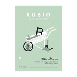 Cuaderno Rubio 7 escritura