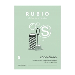 Cuaderno Rubio 8 escritura