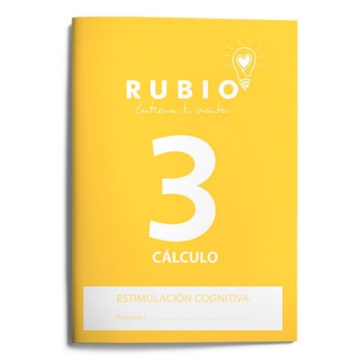 [630896] CUADERNO RUBIO CÁLCULO ESTIMULACIÓN COGNITIVA NIVEL 3