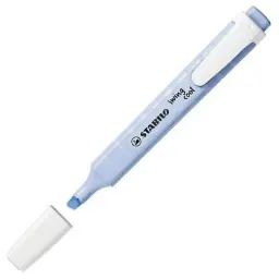 MARCADOR FLUORESCENTE STABILO FINO SWING COOL PASTEL AZUL NUBLADO