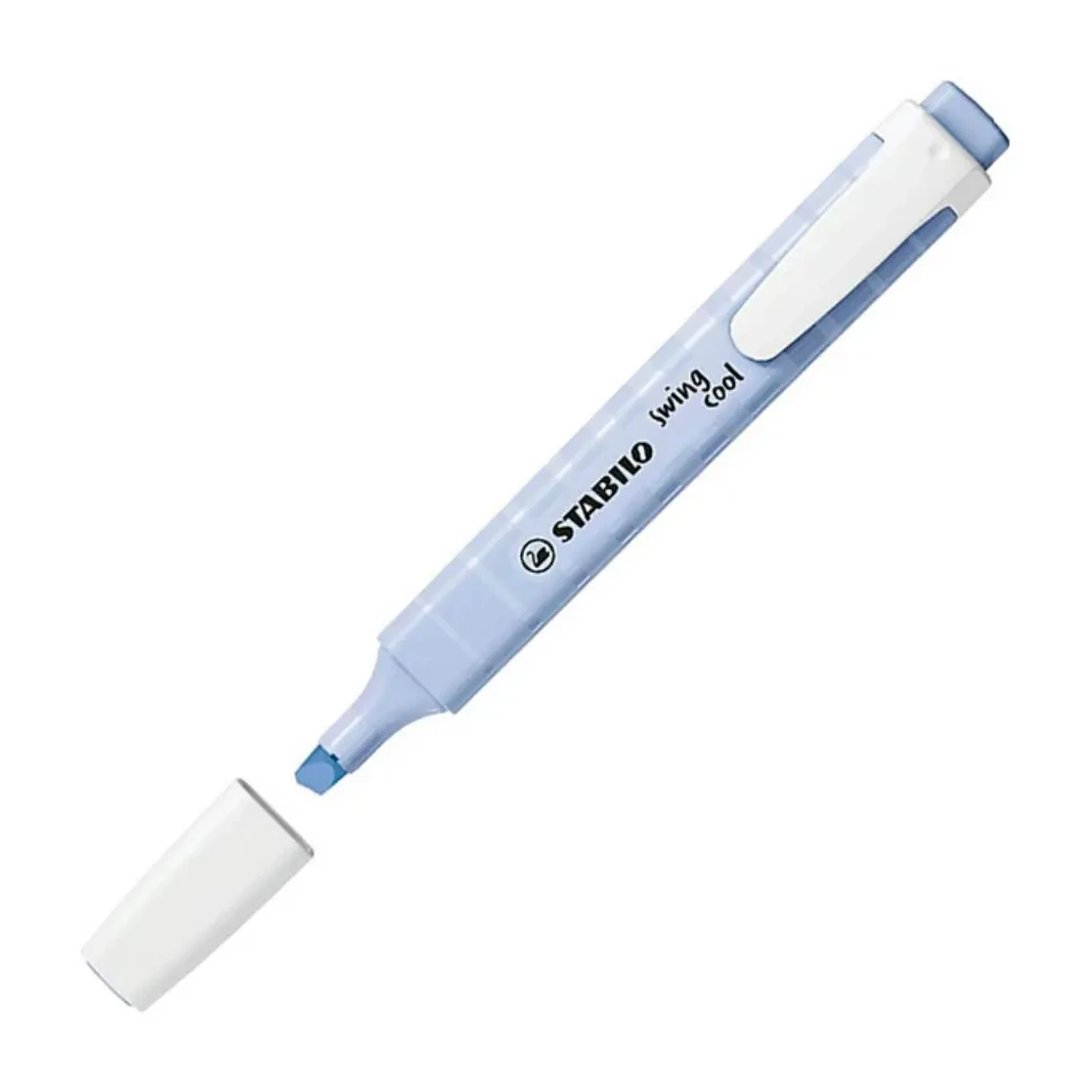[081512] MARCADOR FLUORESCENTE STABILO FINO SWING COOL PASTEL AZUL NUBLADO