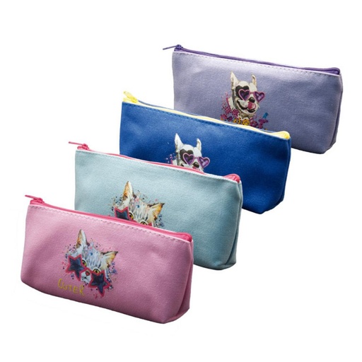 [685457] PORTATODO CAMPUS RECTANGULAR PERRO-GATO