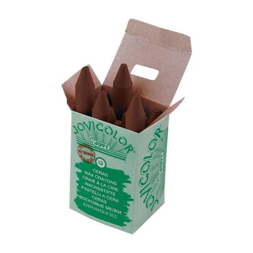 [649426] CERAS JOVICOLOR MARRON ESTUCHE 12 UDS