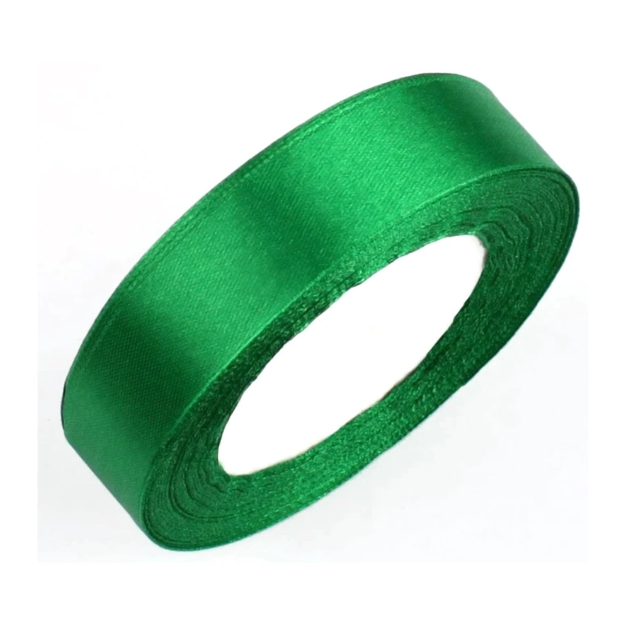 [70036] CINTA DE RASO VERDE 20MM×22M SATINADO