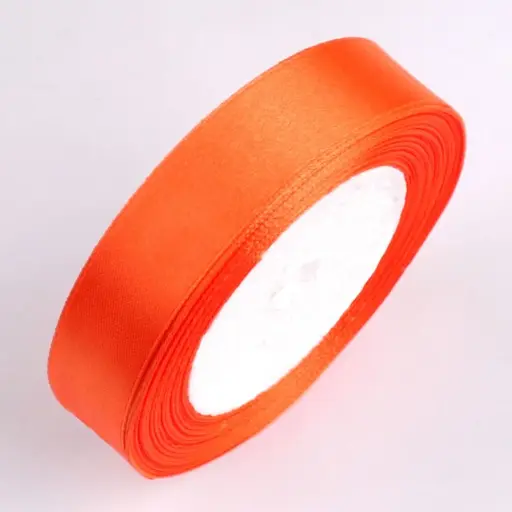 [825454] CINTA DE RASO NARANJA 40MM×50M SATINADO