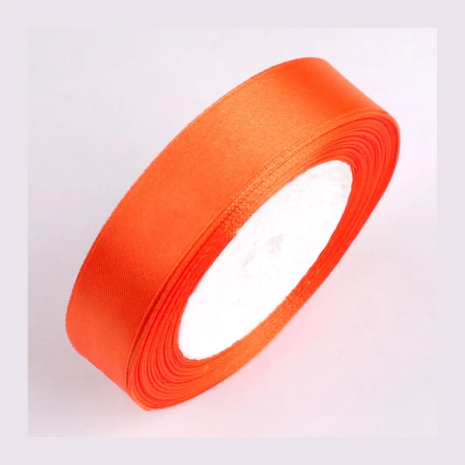[825454] CINTA DE RASO NARANJA 40MM×50M SATINADO