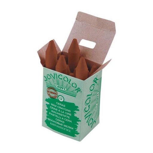 [649416] CERAS JOVICOLOR MARRON CLARO ESTUCHE 12 UDS