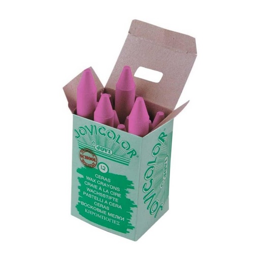 [649421] CERAS JOVICOLOR ROSA ESTUCHE 12 UDS 