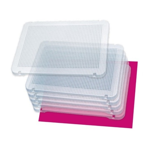 [825916] PLACA TRANSPARENTE PINCHOS 6UD.30×21CM MINILAND 3-6 AÑOS