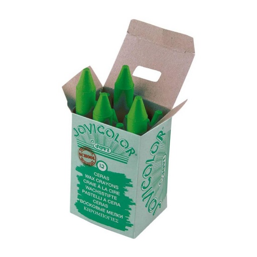 [649417] CERAS JOVICOLOR VERDE CLARO ESTUCHE 12 UDS