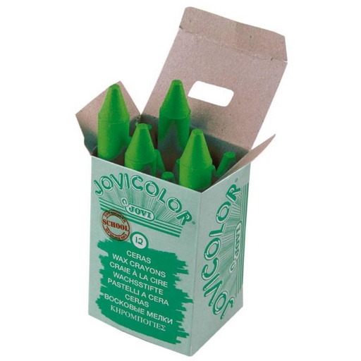 [649417] CERAS JOVICOLOR VERDE CLARO ESTUCHE 12 UDS