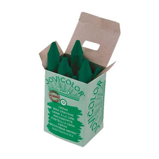 [649425] CERAS JOVICOLOR VERDE OSCURO ESTUCHE 12 UDS