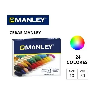[630175] CERAS MANLEY ESTUCHE 24 COLORES SURTIDOS 