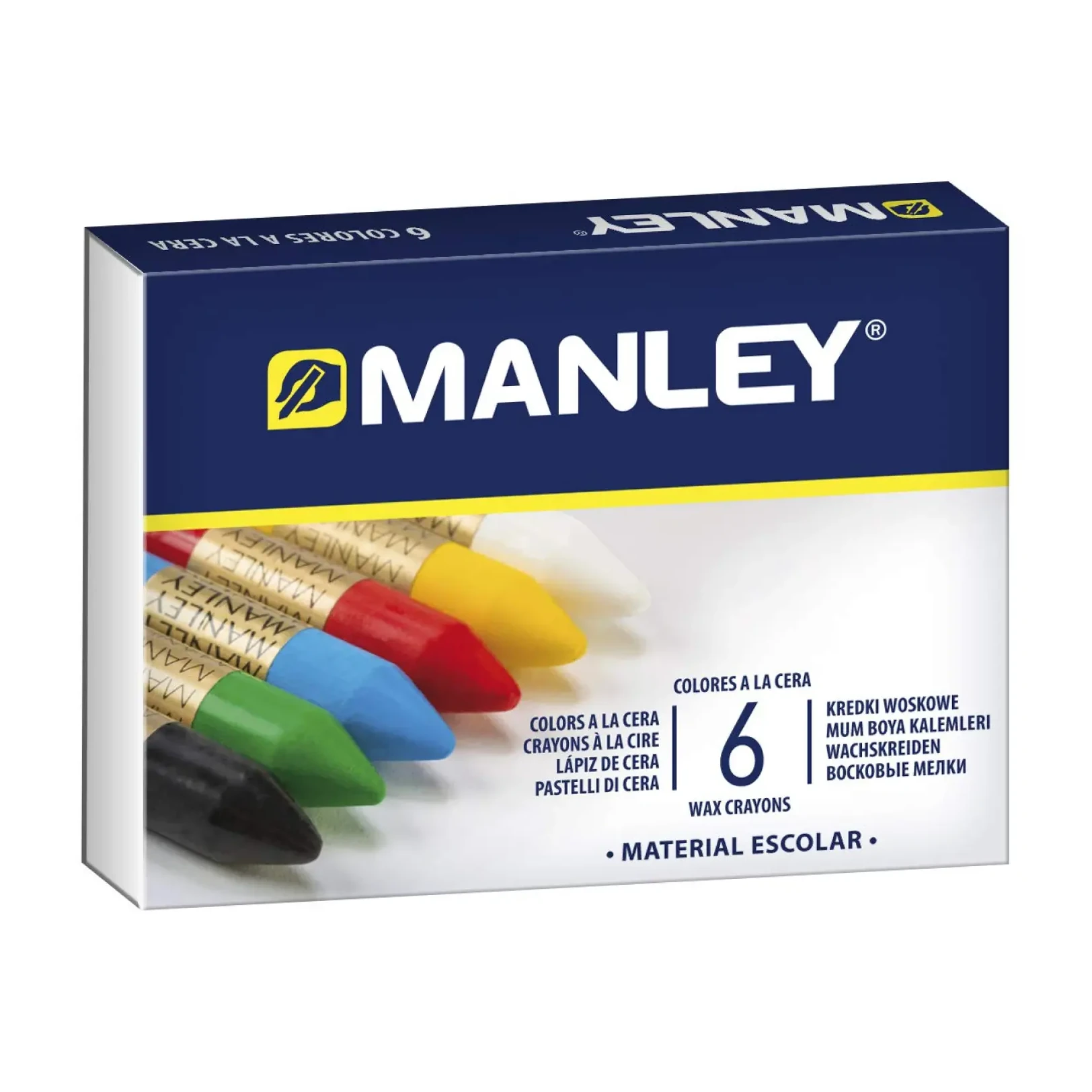 [630365] CERAS MANLEY ESTUCHE 6 COLORES SURTIDOS 