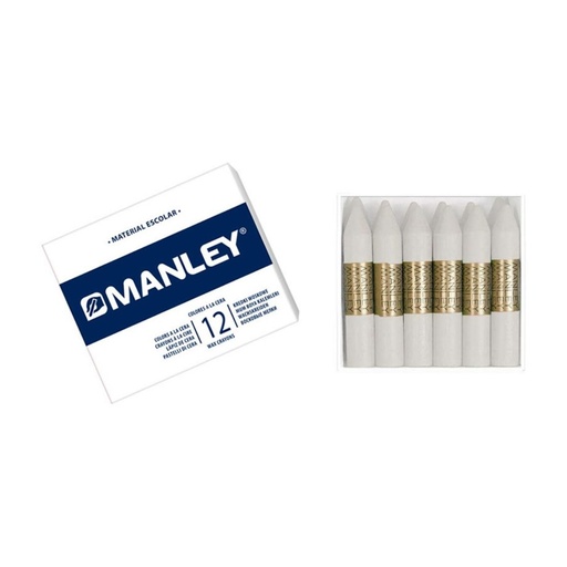 [630588] CERAS MANLEY Nº1 BLANCO ESTUCHE 12 UNICOLOR