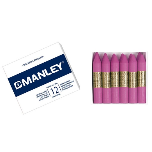 [630594] CERAS MANLEY Nº11 ROSA NATURAL ESTUCHE 12 UNICOLOR