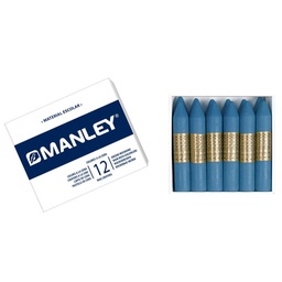 CERAS MANLEY Nº16 AZUL TURQUESA ESTUCHE 12 UNICOLOR