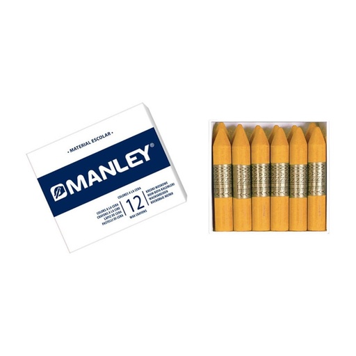 [630832] CERAS MANLEY Nº26 OCRE ESTUCHE 12 UNICOLOR