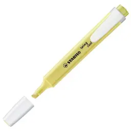 MARCADOR FLUORESCENTE STABILO FINO SWING COOL PASTEL AMARILLO CREMOSO